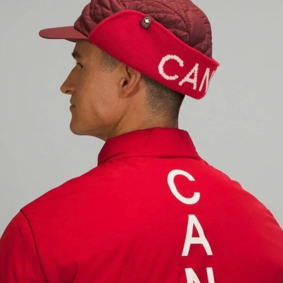 Lululemon Limited Edition Quilted Trapper Hat Red Canada NWT - Picture 4 of 11